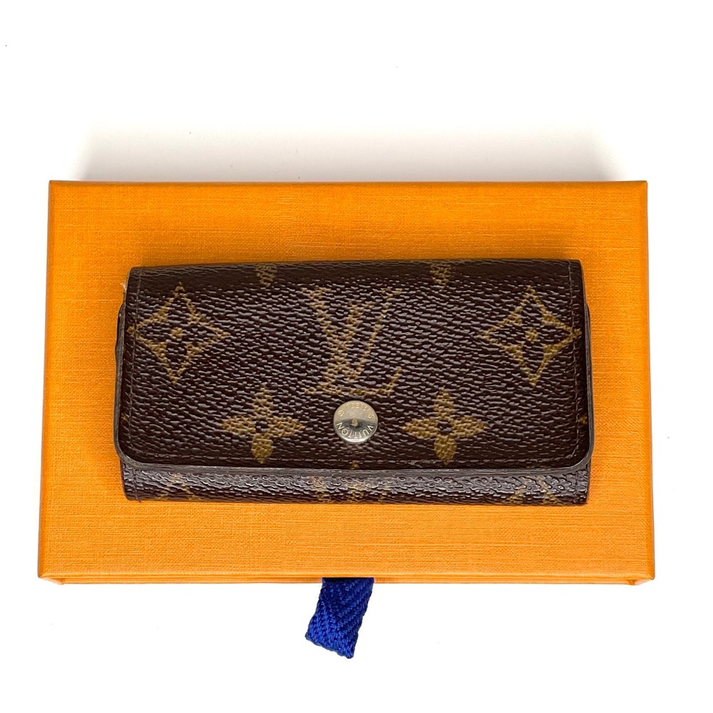 LOUIS VUITTON 4 ring Key Holder Monogram Canvas |Authentic
